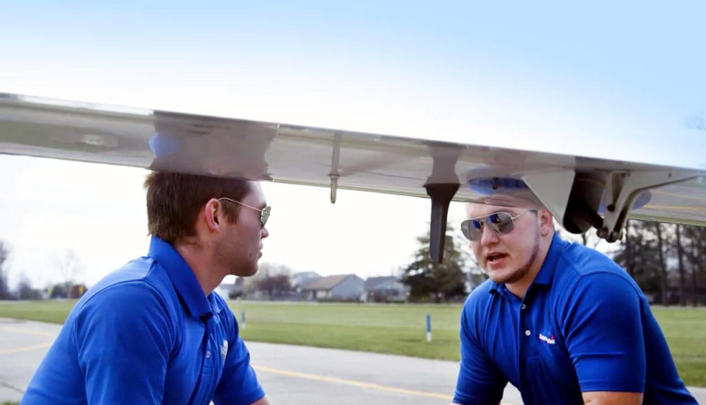 Pilots under wing Pilots under wing